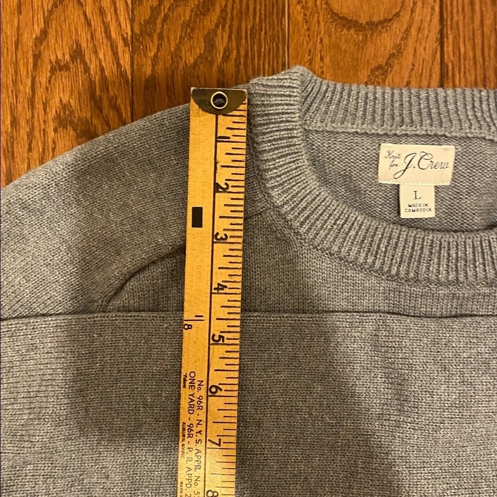 J. Crew Heather Gray Crewneck Sweater